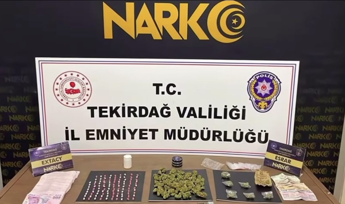 Tekirdağ İl Emniyet Müdürlüğü ekipleri, il genelinde uyuşturucu ile mücadele