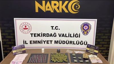 Tekirdağ İl Emniyet Müdürlüğü ekipleri, il genelinde uyuşturucu ile mücadele