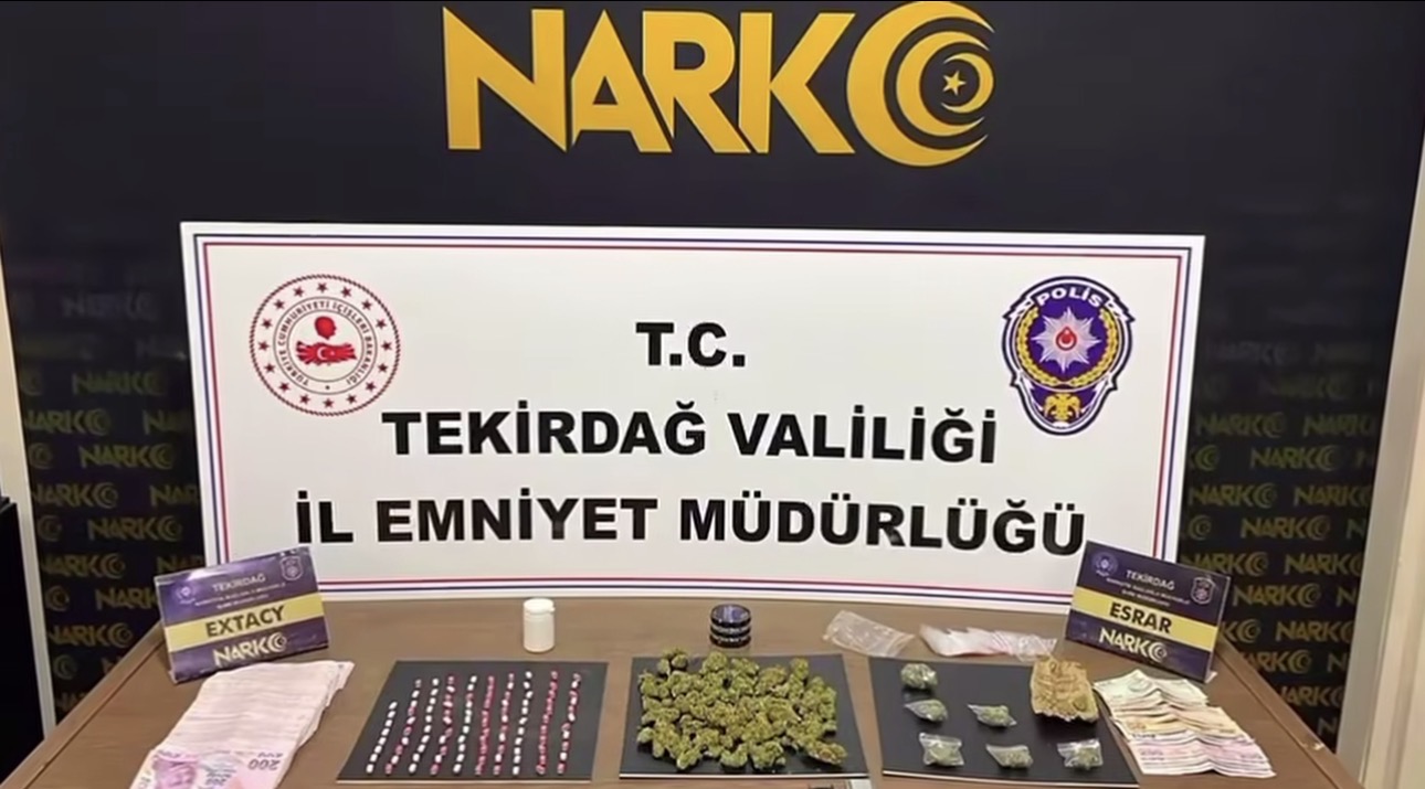 Tekirdağ İl Emniyet Müdürlüğü ekipleri, il genelinde uyuşturucu ile mücadele