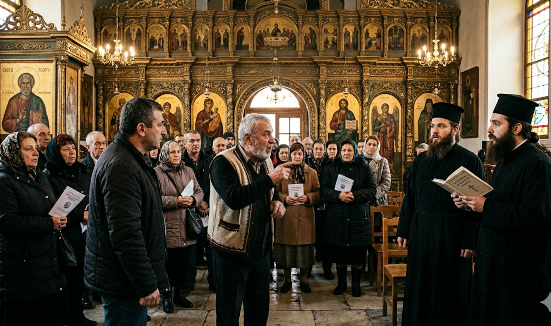 EDİRNE – Edirne’de bulunan Bulgar Ortodoks Kilisesi’nde, ibadet dili üzerinden