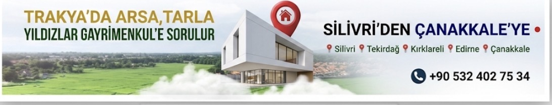 Yıldızlar Gayrimenkul Trakya Arsa Tarla