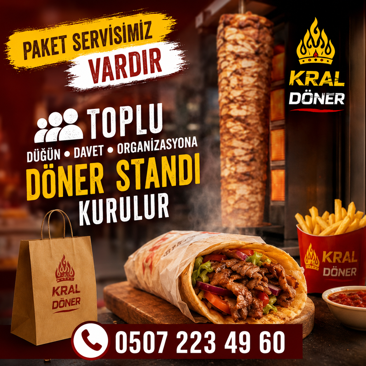 Kral Döner WhatsApp Sipariş