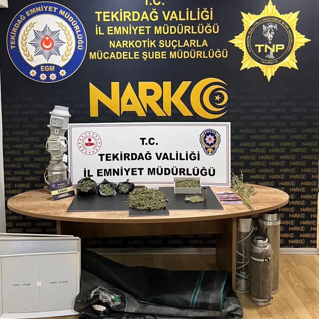 TEKİRDAĞ – Tekirdağ İl Emniyet Müdürlüğü ekiplerinin uyuşturucuyla mücadele kapsamında