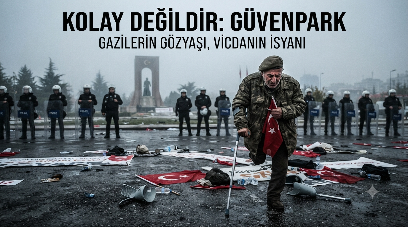Vatan sevgisinin boş sloganlarda değil, o asfaltta dökülen gözyaşında ve
