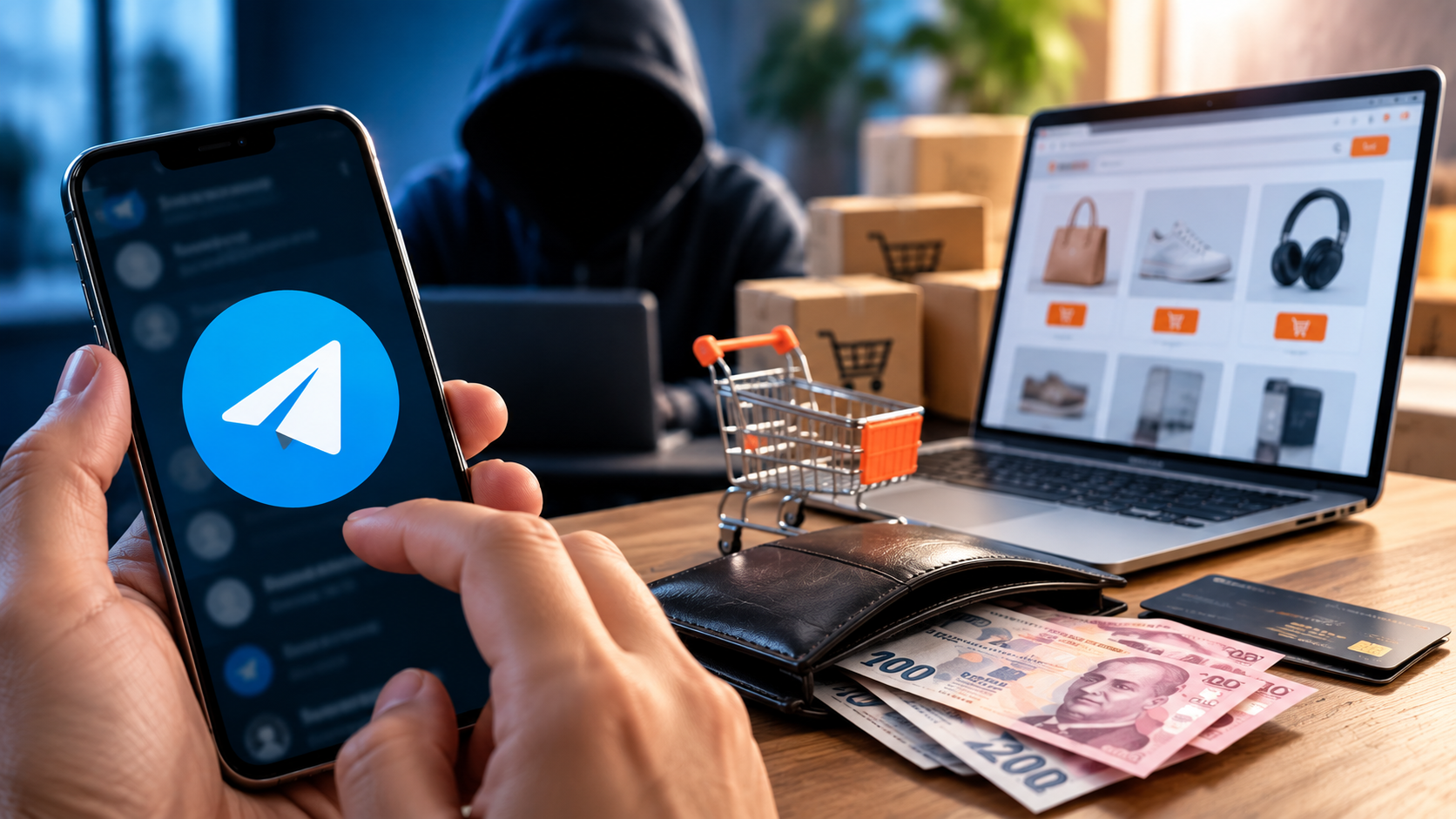 Edirne’de bir vatandaş, Telegram üzerinden dahil edildiği mesajlaşma grubunda “alışveriş