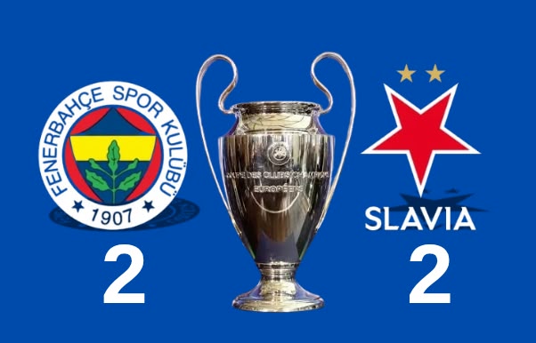 Fenerbahçe Slavia Prag ile 2-2 Berabere Kaldı!