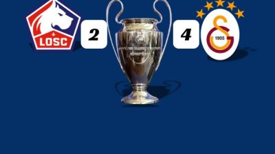Galatasaray Lille deplasmanından galibiyet ile dönüyor...