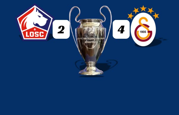 Galatasaray Lille deplasmanından galibiyet ile dönüyor...