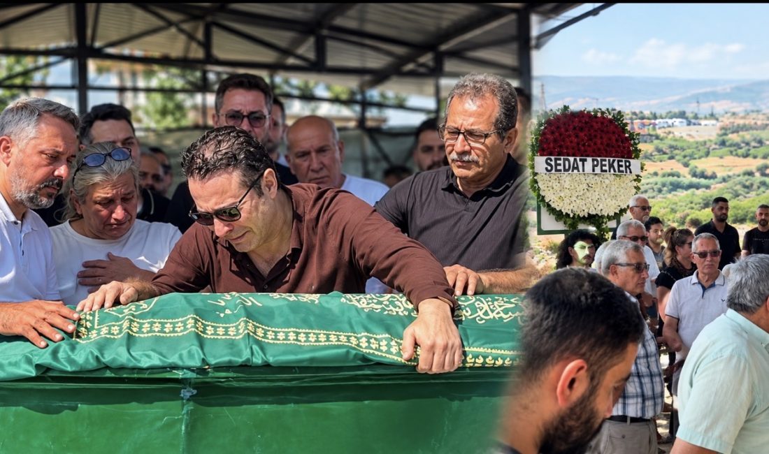 Şarkıcı Atilla Taş’ın kızı Sezen Taş, Mersin’de düzenlenen cenaze töreninin