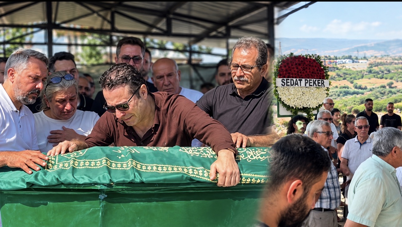 Şarkıcı Atilla Taş’ın kızı Sezen Taş, Mersin’de düzenlenen cenaze töreninin