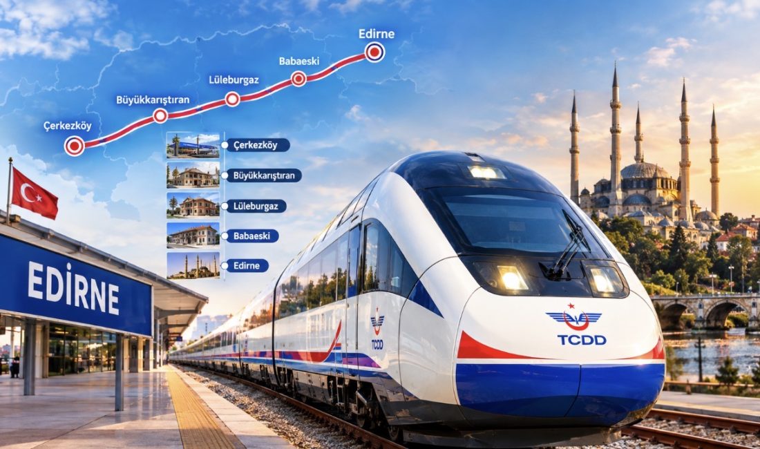 Edirne Çerkezköy hızlı tren saatleri ve durakları 2026
