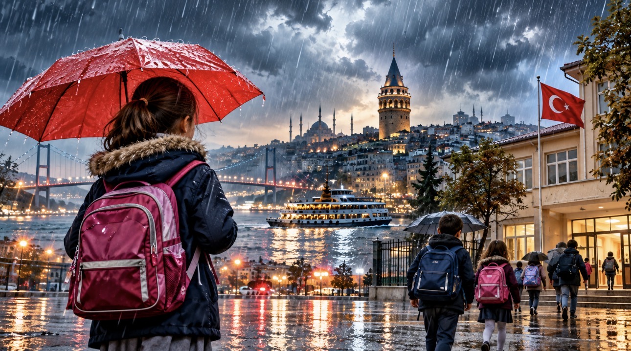 İstanbul’da etkili olan yoğun yağış nedeniyle 15 Ekim 2026 Perşembe