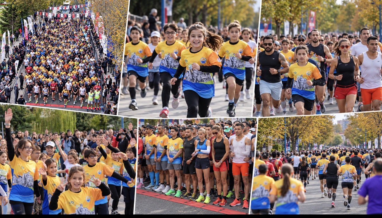 Tekirdağ’ın Çorlu ilçesi, ilk kez düzenlenen Uluslararası Çorlu Yarı Maratonu