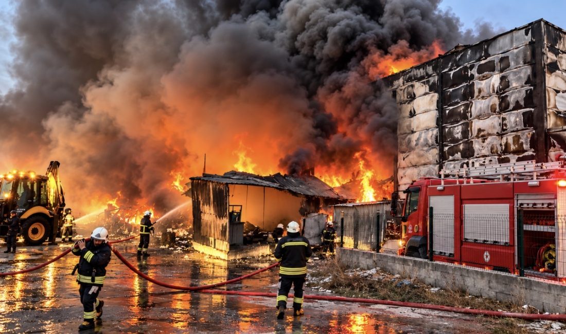 Kırklareli’nin Vize ilçesine bağlı Çakıllı beldesinde bulunan bir ilaç fabrikasında