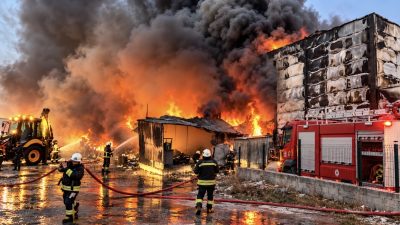 Kırklareli’nin Vize ilçesine bağlı Çakıllı beldesinde bulunan bir ilaç fabrikasında