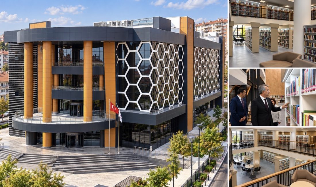 Edirne İl Halk Kütüphanesi, modern mimarisi, geniş kitap koleksiyonu ve