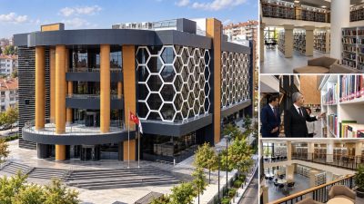 Edirne İl Halk Kütüphanesi, modern mimarisi, geniş kitap koleksiyonu ve