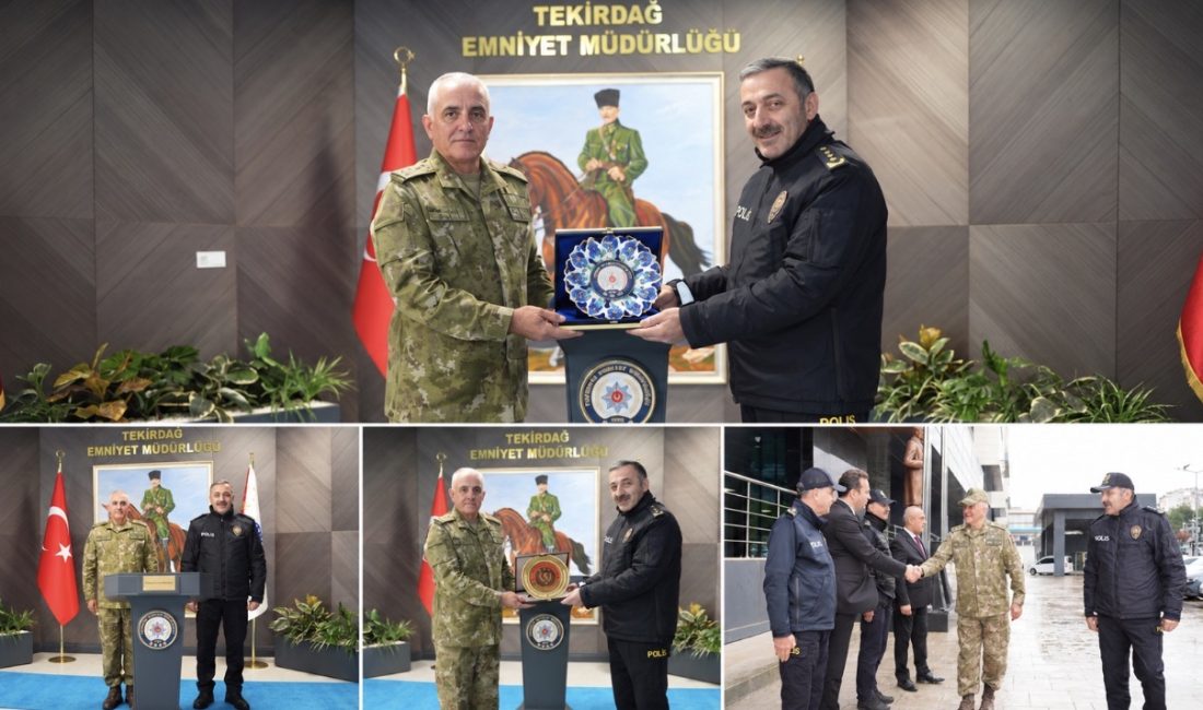 Tümgeneral Davut Ala’dan İl Emniyet Müdürü A. Metin Turanlı’ya İadeiziyaret