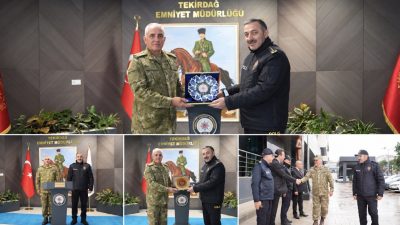 Tümgeneral Davut Ala’dan İl Emniyet Müdürü A. Metin Turanlı’ya İadeiziyaret