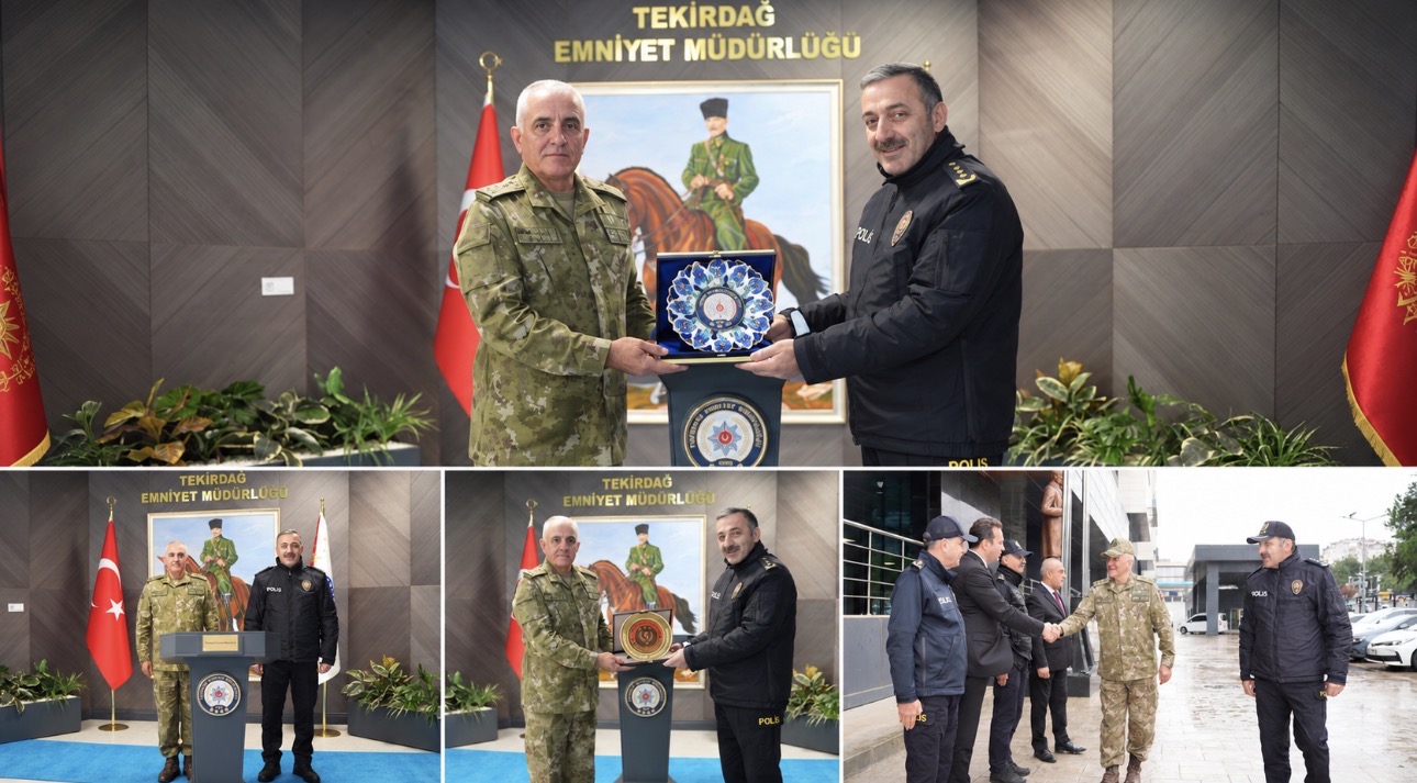 Tümgeneral Davut Ala’dan İl Emniyet Müdürü A. Metin Turanlı’ya İadeiziyaret